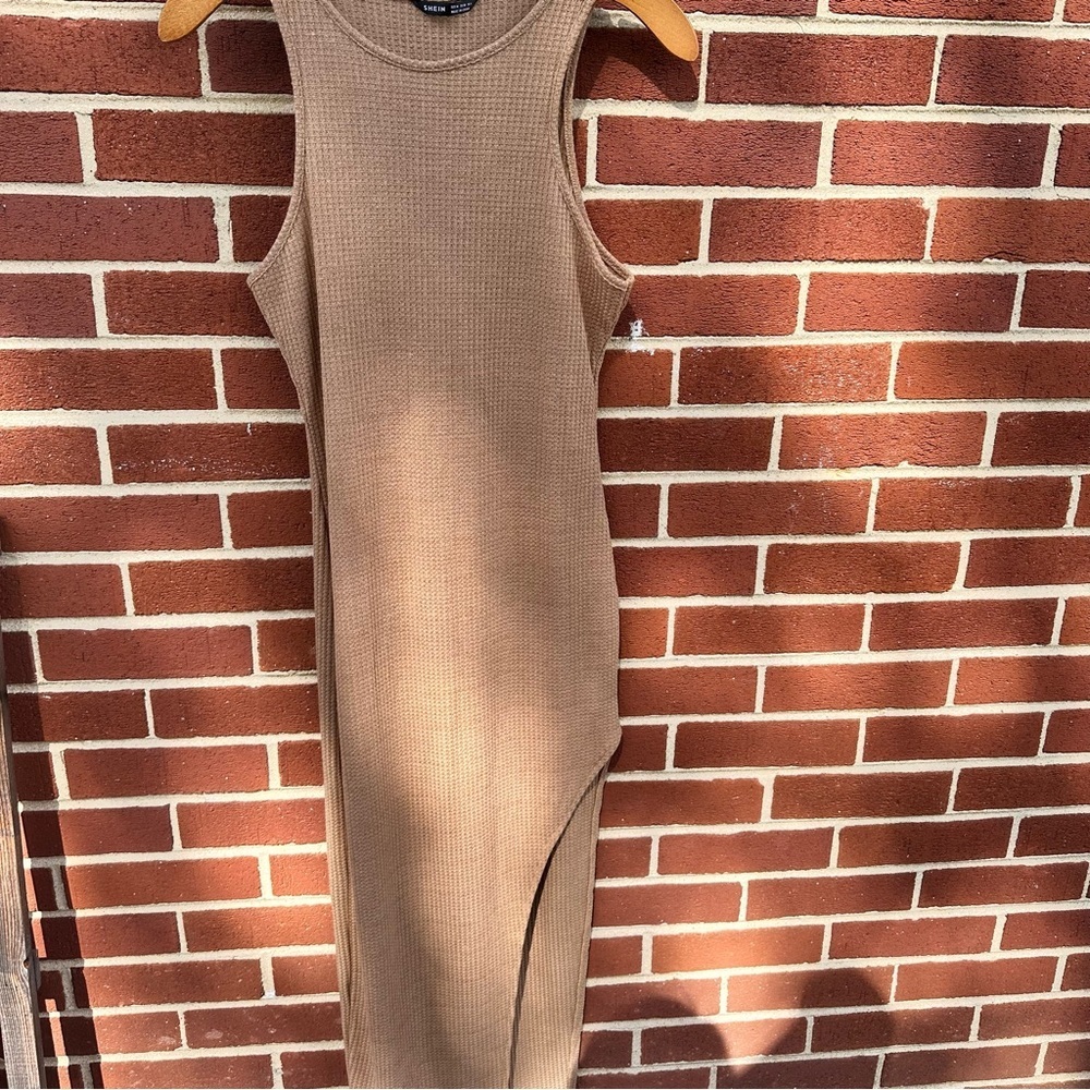 4/$20 Ribbed Fitted Body Dress - Picture 3 of 4